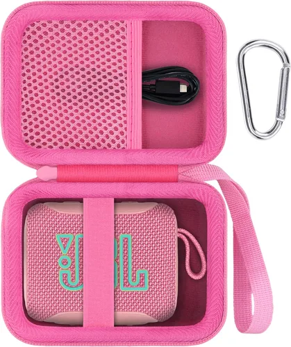 Vista 11 de Funda compatible con JBL Go 5/Go 4 Altavoz impermeable ultraportátil (funda morado)