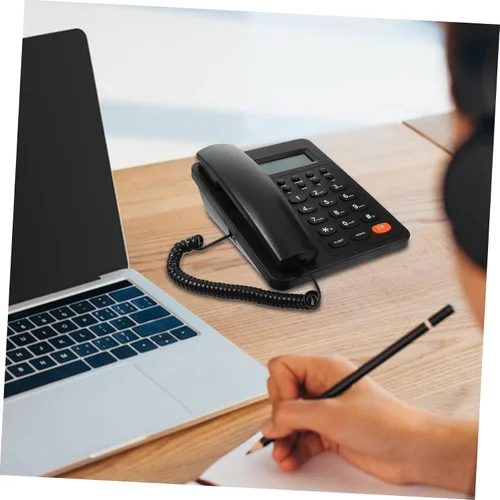 Vista 6 de ARTIBETTER Escritorio Teléfono Oficina Teléfono comercial Reutilizable Teléfono doméstico Artesanía fina Aspecto clásico
