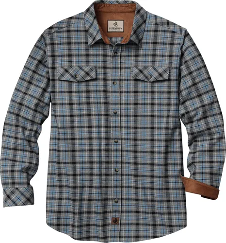 Vista 27 de Legendary Whitetails - Camisa de franela para hombre de manga larga con botones, ajuste relajado