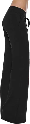 Vista 6 de Leggings acampanados para mujer, pantalones cargo de pierna ancha, leggings de yoga de cintura alta con bolsillos, talla grande, pantalones