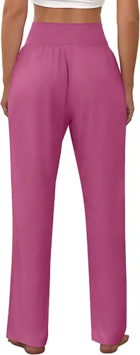 Vista 4 de Neer - Conjunto de 3 pantalones de yoga de pierna ancha para mujer - Pantalones deportivos cómodos, holgados, de cintura alta y casuales