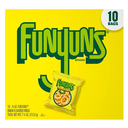 Vista 4 de Frito Lay, Funyuns - Anillos con sabor a cebolla, 0.75 onzas, 10