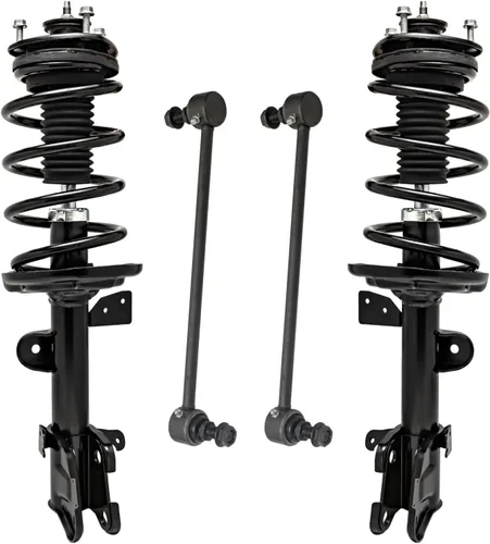 Vista 51 de Detroit Axle - Kit de 4 piezas RWD Puntales Delanteros Barras Estabilizadoras para Ford F-150 2021 2022 2023 2024, 2 Puntales con Resorte Helicoidal