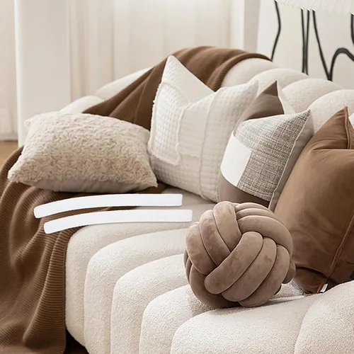 Vista 9 de VOSAREA 20 piezas de fundas de sofá con agarres de espuma para funda de sofá, relleno de huecos, tiras de agarre antideslizantes para sillones