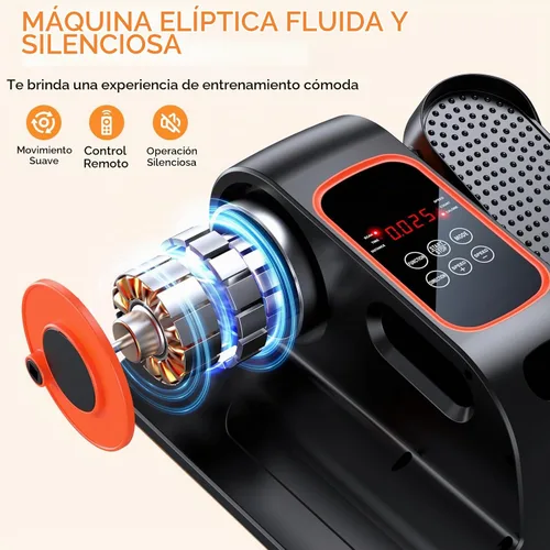 Vista 3 de Under Desk Elliptical, Elliptical Leg Exerciser for Seniors, Home Portable Elliptical with Remote Control and 12 Adjustable Speeds, Electric Seated