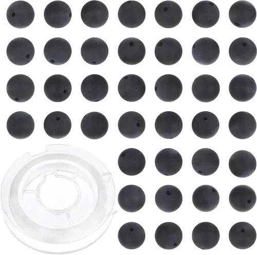 Vista 25 de 100 cuentas redondas sueltas de gema de amatista natural de 8mm para fabricación de joyas con cordón elástico de cristal