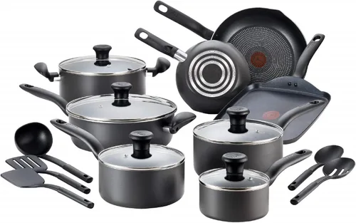 Vista 11 de T-Fal Initiatives Juego de 2 piezas de sartén antiadherente, 8.5, 10 pulgadas, apto para horno y asador hasta 350F, juego de utensilios de cocina