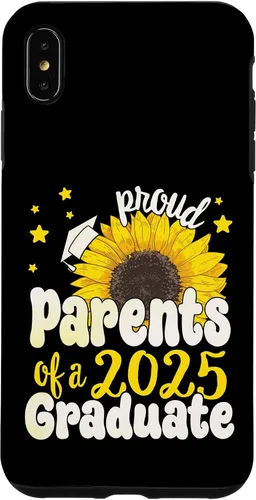 Vista 11 de iPhone 16 Parents of a 2025 Graduate 25 Senior Graduation Sunflower Case