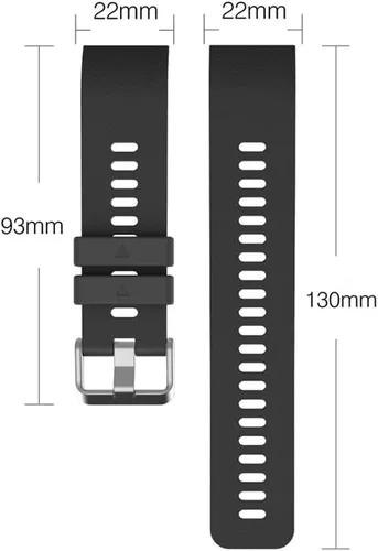 Vista 5 de Compatible con Garmin Forerunner 35 Watch, correa de silicona de repuesto para Garmin Forerunner 35/Forerunner 30 Smartwatch