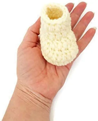 Vista 4 de Sorpresa viene un bebé en Camino Pregnancy Announcement in Spanish Reveal to Grandparents Booties Box for Family Cream, White