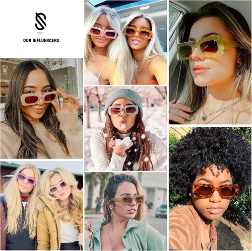 Vista 2 de SOJOS Trendy Sunglasses for Women and Men
