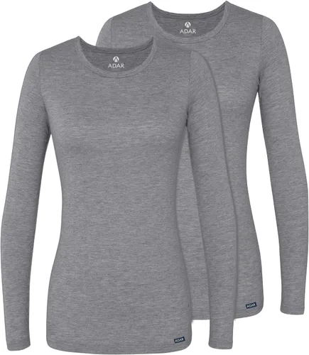 Vista 36 de Adar Underscrubs - Camiseta de manga larga para mujer, 2 unidades Azul marino