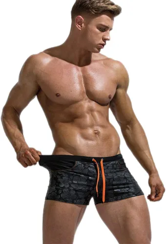 Vista 4 de UXH Traje de baño de los hombres de la moda masculina de la playa pantalones cortos de impresión surf natación traje de baño