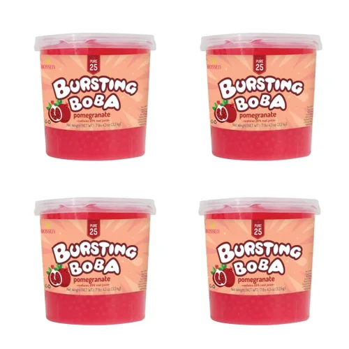 Vista 9 de Bossen Bursting Boba Pure25 relleno con un refrescante líquido afrutado que crea una explosión de sabor en tu boca. Haz en Taiwán 7.04 libras cada