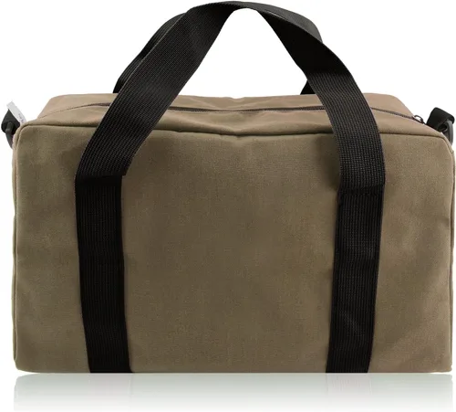 Vista 9 de Bolsa de herramientas pequeña, bolsa organizadora de herramientas de boca ancha superior, bolsas de herramientas grandes Verde militar