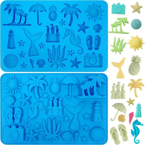 Vista 9 de Sidosir 3 moldes de silicona de chocolate para baby shower, antiadherentes para bebé, moldes de huellas para chocolate, chupete de botella