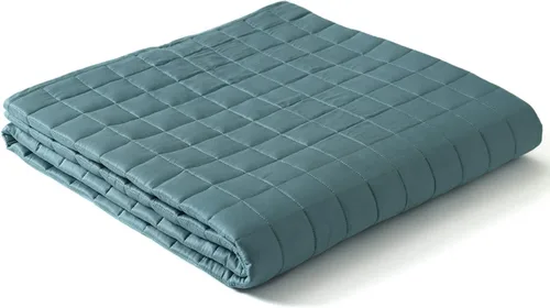 Vista 37 de YnM Manta con peso refrescante para adultos, manta pesada de 10 libras para una persona de 90 libras, perfecta para personas que duermen con calor