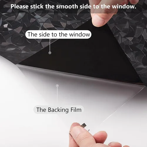 Vista 7 de LEMON CLOUD Película de Privacidad para Ventana con Oscurecimiento Total, Adherencia Estática, Cubierta Decorativa Esmerilada para Ventana, Película