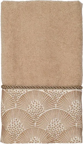 Vista 10 de Avanti Linens - Juego de toallas de 3 piezas, toallas de algodón suaves y absorbentes (colección Deco Shell, marfil)