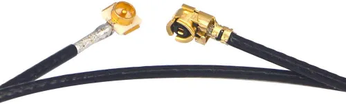 Vista 4 de onelinkmore U.FL Cable de coleta macho a hembra de 23 pulgadas, IPX MHF1, paquete de 2 Cable coaxial de extensión de la antena WiFi del RF