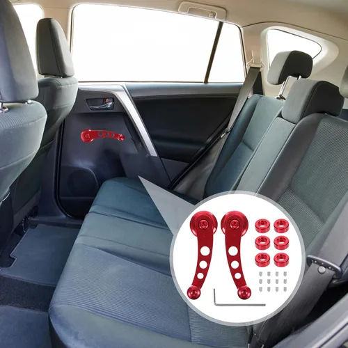 Vista 3 de VICASKY Manija de manivela de ventana, bobinadora de aluminio universal para coche, carro, puerta, ventana, manivela, kit de bobinadora manual