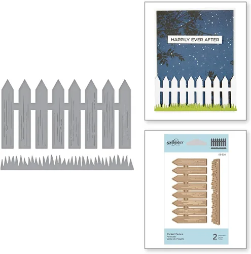 Vista 2 de Spellbinders S3-320 Die D-Lites Picket Fence Grabado/oblea fina