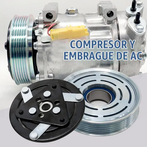 Vista 6 de Kit de reparación del embrague del compresor de CA Reemplazo de la bobina de la polea para MINI Cooper 2008-2013 4 Cyl 1.6L SD6V12 4.68" Polea
