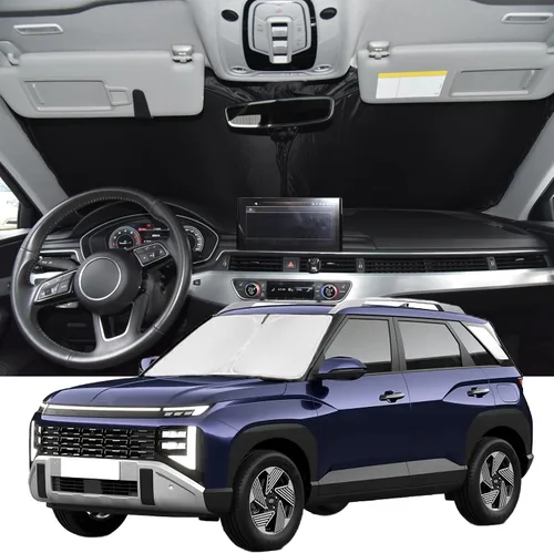 Vista 167 de Parasol para Toyota 4Runner 2010-2024 2025 - Cubierta de Parasol para Parabrisas - Sombra de Ventana Frontal de 4 Capas para 4-Runner de Ajuste