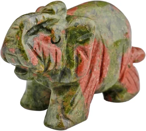 Vista 11 de Mookaitedecor - Figura decorativa de cristal de elefante, 1.5 pulgadas