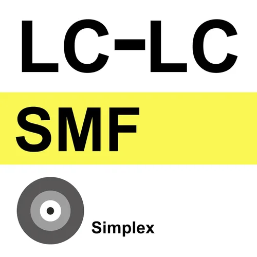 Vista 5 de 10Gtek Simplex Fiber Patch Cable - LC to LC Single-Mode Fiber Optic Cord Jumper, SMF, 9/125μm, Yellow, 3-Meter(9.8-ft)