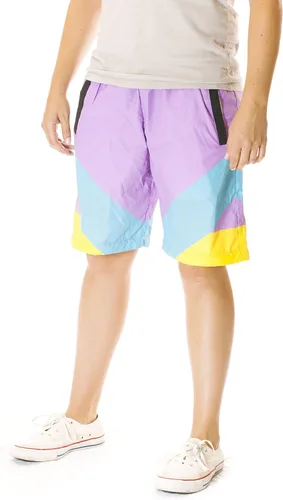 Vista 5 de Funny Guy Mugs Pantalones cortavientos retro neón de los años 80 y 90