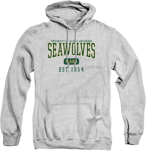 Vista 410 de LOGOVISION Colección de sudaderas con capucha unisex con diseño oficial de Collegiate Est. Date para hombres y mujeres