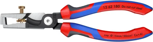 Vista 3 de KNIPEX Herramientas, 13 62 180 StriX Aislamiento Strippers Cable Tijeras Alicates de Corte, 7.25 Pulgadas