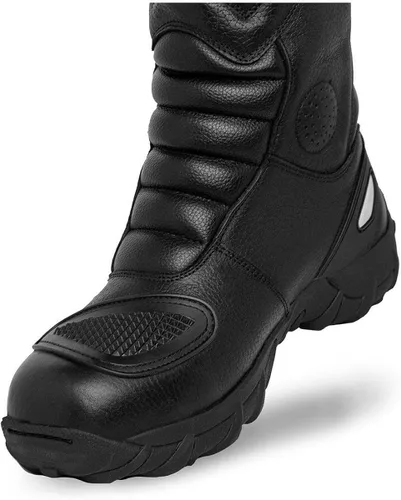 Vista 7 de WORKLAND 76222 Motorcycle Boots for Men - Work Boots For Men - Combat Tactical Mens Boots - Biker Boots for Touring, Sport - Full Leather