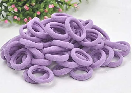 Vista 24 de Accesorios para el cabello para niñas y niños, bandas de goma para cola de caballo, bandas elásticas para el cabello (negro)