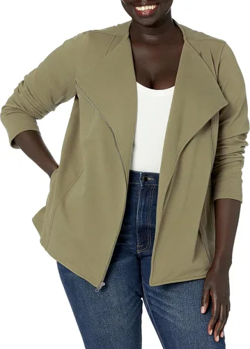 Vista 5 de The Drop Women's Caralynmirand Long-Sleeve Knit Moto Jacket