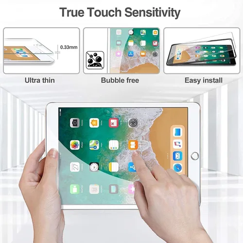 Vista 6 de ProCase Funda rígida delgada para iPad Pro 9.7 con 2 protectores de pantalla de vidrio templado para iPad 9.7 2018 y 2017 / iPad Pro 9.7 / iPad Air