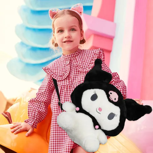 Vista 6 de Hiyancy Lindo peluche de dibujos animados para niñas y mujeres, muñeca de felpa de anime suave, perfecta para regalos de cumpleaños de niños y niñas