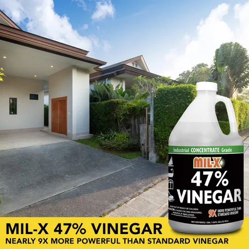 Vista 2 de MIL-X 47% Vinagre concentrado, grado industrial extra fuerte, 1 galón