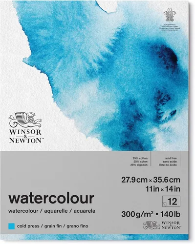 Vista 10 de Winsor & Newton Bloc de postales de papel clásico para acuarela, 4 x 6 pulgadas, blanco natural
