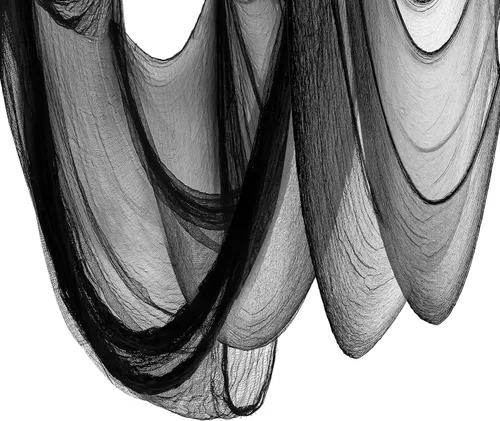 Vista 10 de Xgunion Tela espeluznante de Halloween, 6 piezas de 30 x 72 pulgadas, tela de gasa espeluznante y espeluznante para Halloween, decoración de 2
