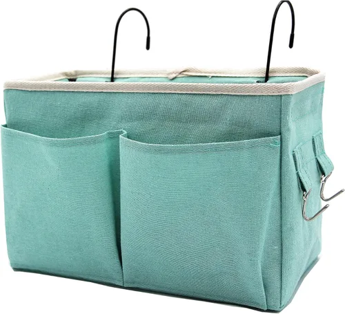 Vista 10 de Organizador de Mesita de Noche/Bolsa de Almacenamiento Colgante de Mesita de Noche Organizador Multifuncional para Literas Camas de Hospital Rieles