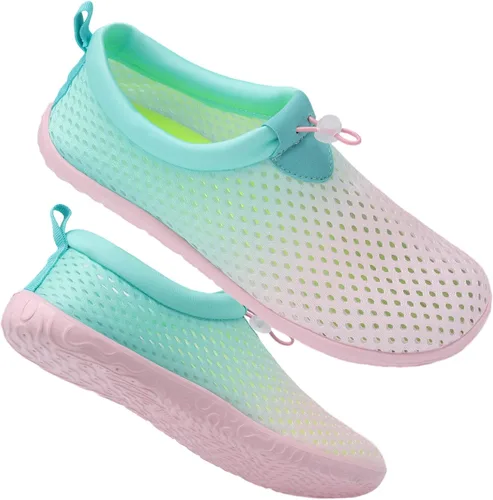 Vista 7 de XIHALOOK Zapatos de agua para mujeres y hombres de secado rápido con cordón para playa, natación, piscina, surf, deportes acuáticos