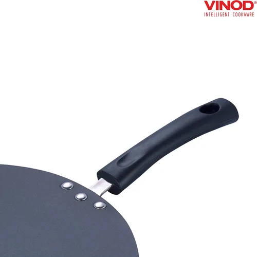 Vista 7 de Vinod Cookware - Plancha de cocina plana multi (Tawa) con base de inducción, sartén antiadherente 100% de aluminio con superficie antiarañazos