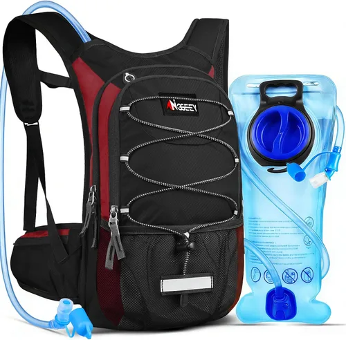 Vista 11 de Hydration Pack, Insulated Hydration Backpack with 2L Hydration Bladder, Hiking Backpack for Men Women Kids, Water Backpack for Hiking, Running