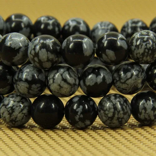 Vista 4 de Angelstones Pulsera elástica hecha a mano con gemas semipreciosas de 0.315 in, cuentas redondas, 7 pulgadas, unisex