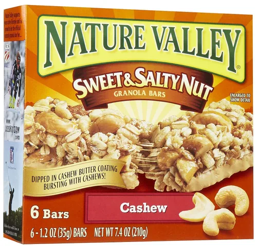 Vista 28 de Nature Valley, Barras de granola de almendras dulces y saladas, caja de 7.4 onzas (paquete de 4)