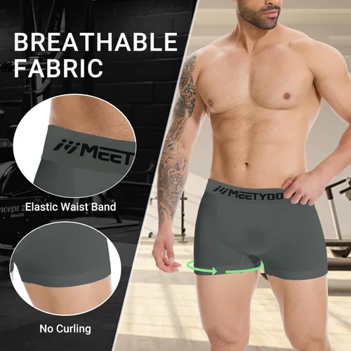 Vista 9 de Pantalones cortos de compresión para hombre, paquete de 3/4/5 pantalones cortos de elastano para correr, entrenamiento, deporte, rendimiento, ropa