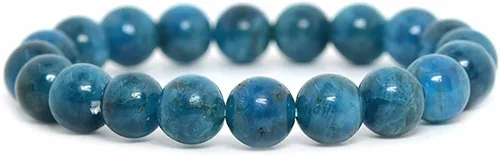 Vista 42 de Amandastone Pulsera elástica de cuentas redondas de 0.394 in con piedras preciosas naturales de 7 pulgadas Bloodstone africano