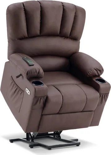 Vista 24 de MCombo Silla reclinable grande para ancianos altos, 7099 Negro
